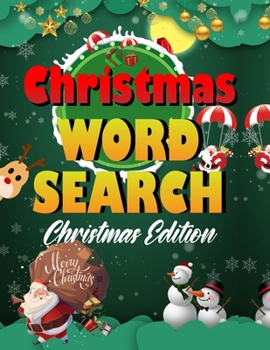 Paperback Christmas word search.: Easy Large Print Puzzle Book for Adults, Kids & Everyone for the 25 Days of Christmas. Book