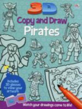 Paperback 3D Copy and Draw Pirates Book