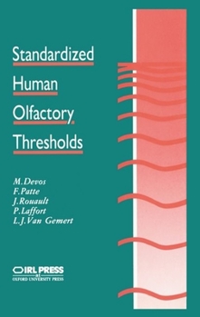 Hardcover Standardized Human Olfactory Thresholds Book