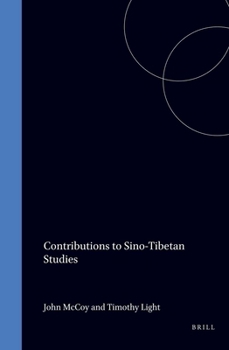 Hardcover Contributions to Sino Tibetan Studies (Cornell Linguistic Contributions, V. 5) Book