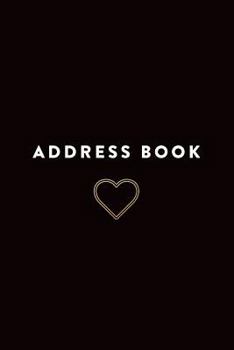 Paperback Address Book: Heart, 6x9, 130 Pages, Professionally Designed Book