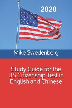 Paperback Study Guide for the US Citizenship Test in English and Chinese Book