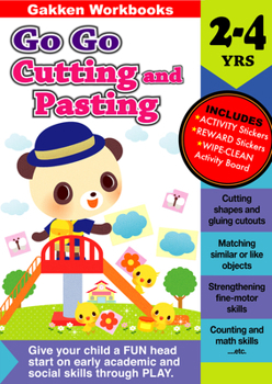 JP Oversized Go Go Cutting and Pasting 2-4 (Gakken Workbooks) Book
