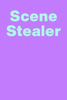 Paperback Scene Stealer: Blank Lined Journal Notebook for Writing Notes, Lists, Ideas, and More - Stylish Cover Design in Purple and Blue with Book