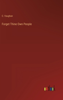 Hardcover Forget Thine Own People Book
