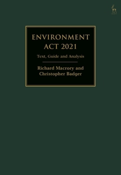 Hardcover Environment ACT 2021: Text, Guide and Analysis Book