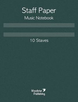 Paperback Staff Paper Music Notebook 10 Staves Book