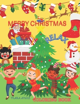 Paperback Merry Christmas Relax Coloring Book