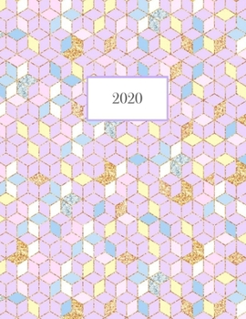 Paperback 2020: large scheduler study planner homework book for the year 2020 I monthly calendar and weekly calendar on two pages I Book