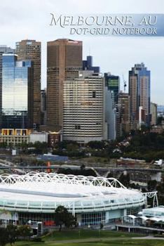 Paperback Melbourne, Au Dot-Grid Notebook: 150 Page Sketchbook Scrapbook Notebook Book