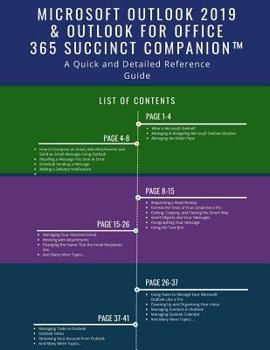 Paperback Microsoft Outlook 2019 & Outlook for Office 365 Succinct Companion(TM): A Quick and Detailed Reference Guide Book
