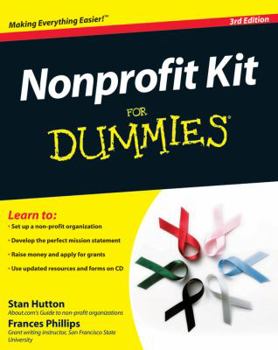Paperback Nonprofit Kit for Dummies [With CDROM] Book