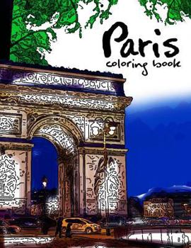 Paperback Paris coloring book: Fantastic Cities coloring book