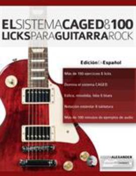 Paperback El sistema CAGED y 100 licks para guitarra rock [Spanish] Book