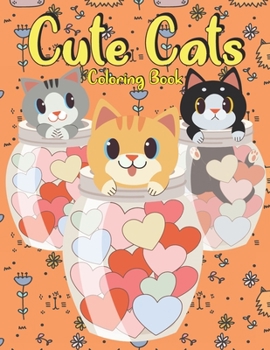 Paperback Cute Cats Coloring Book: for kids to color 30 cats drawing . the perfect gift for children Book