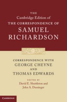 Hardcover Correspondence with George Cheyne and Thomas Edwards Book