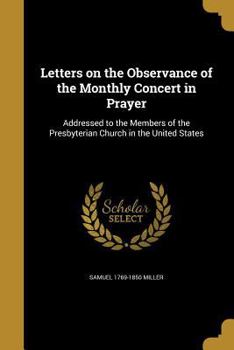 Paperback Letters on the Observance of the Monthly Concert in Prayer Book