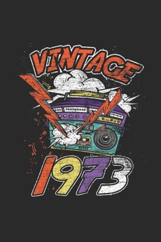 Vintage 1973: Graph Ruled Notebook – Journal for Birthday Gift Idea