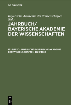 Jahrbuch/ Bayerische Akademie der Wissenschaften (German Edition)