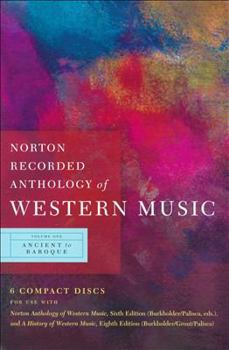 Audio CD Norton Recorded Anthology of Western Music: 1 (Ancient to Baroque) Book
