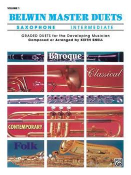 Paperback Belwin Master Duets (Saxophone), Vol 1: Intermediate Book