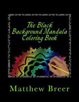 Paperback The Black Background Mandala Coloring Book