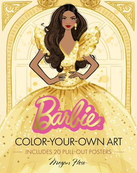 Paperback Barbie: Color-Your-Own Art: Includes 20 Pull-Out Posters Book