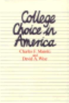 Hardcover College Choice in America Book