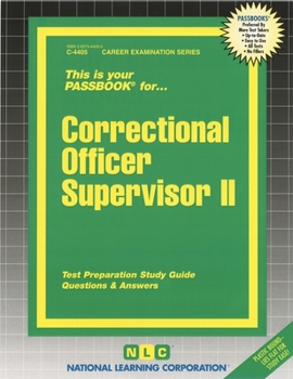 Spiral-bound Correctional Officer Supervisor II Book