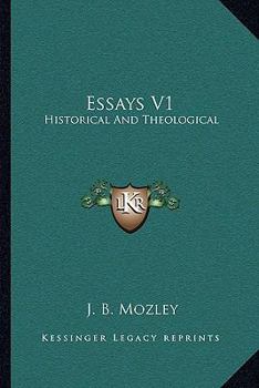 Paperback Essays V1: Historical And Theological Book