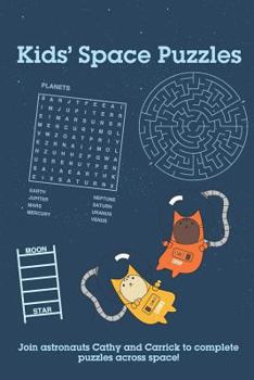 Paperback Kids' Space Puzzles: ...including puzzles, activities and fun space facts Book