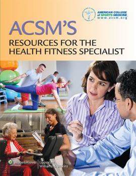 Hardcover ACSM's Resources for the Health Fitness Specialist with Access Code Book