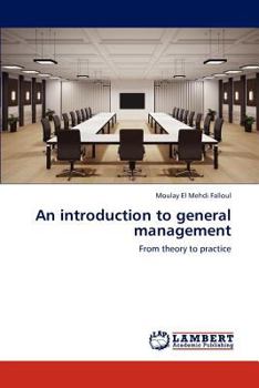 Paperback An introduction to general management Book