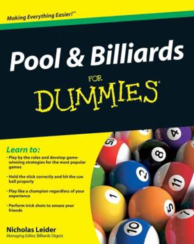 Paperback Pool & Billiards for Dummies Book