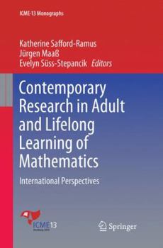 Paperback Contemporary Research in Adult and Lifelong Learning of Mathematics: International Perspectives Book