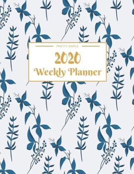 Paperback Weekly Planner 2020: Year At A Glance And Vertical Dated Pages - 8.5 x 11 inches 120 pages Book