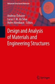 Hardcover Design and Analysis of Materials and Engineering Structures Book