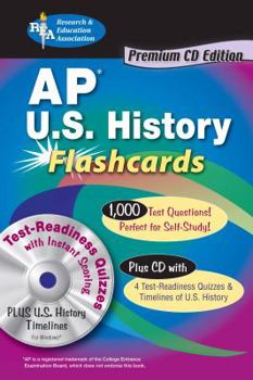 Paperback AP U.S. History Flashcards, Premium Edition [With CDROM] Book