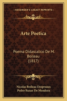 Paperback Arte Poetica: Poema Didascalico de M. Boileau (1817) [Spanish] Book