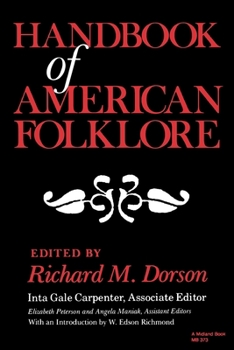 Handbook of American Folklore (Midland Bks: No. 373) - Book  of the A Midland Book