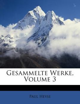 Paperback Gesammelte Werke; Volume 3 [German] Book