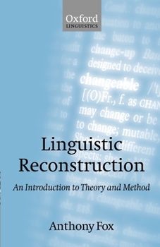 Paperback Linguistic Reconstruction: An Introduction to Theory and Method Book