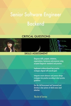 Paperback Senior Software Engineer Backend Critical Questions Skills Assessment Book