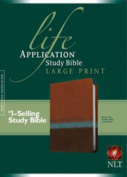 Paperback Life Application Study Bible NLT, Large Print [Large Print] Book