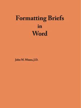 Paperback Formatting Briefs in Word Book