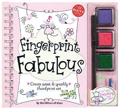 Spiral-bound Fingerprint Fabulous: Create Sweet & Sparkly Thumbprint Art [With Sequins and Three Ink Pads and Postcards and Glitter Glue and Marker] Book