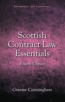 Hardcover Scottish Contract Law Essentials: 4th Edition Book