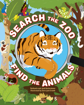 Paperback Search the Zoo, Find the Animals Book