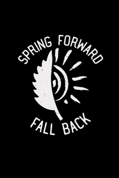 Spring forward fall back: 6x9 SPRING | blank with numbers paper | notebook | notes