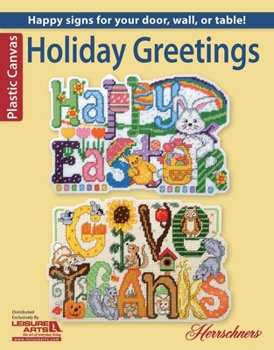 Paperback Holiday Greetings: Happy Signs for Your Door, Wall, or Table! Book
